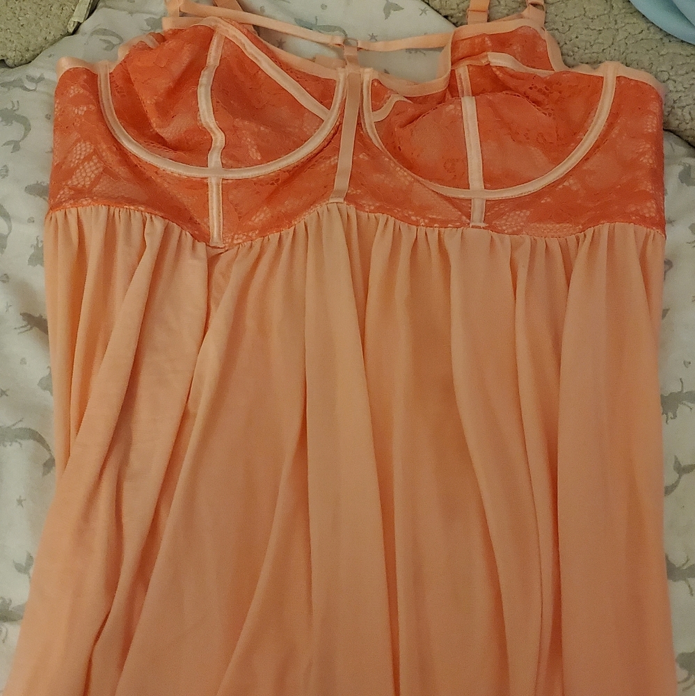 Coral babydoll